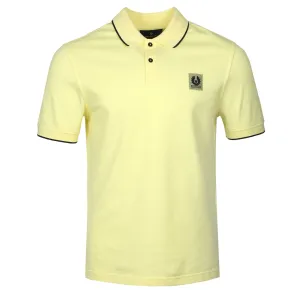 Belstaff Tipped Polo Shirt in Lemon Yellow