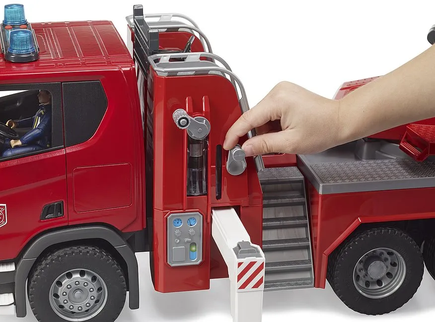 Bruder 3591 Scania Super 560R Fire engine with ladder, waterpump and L S Module