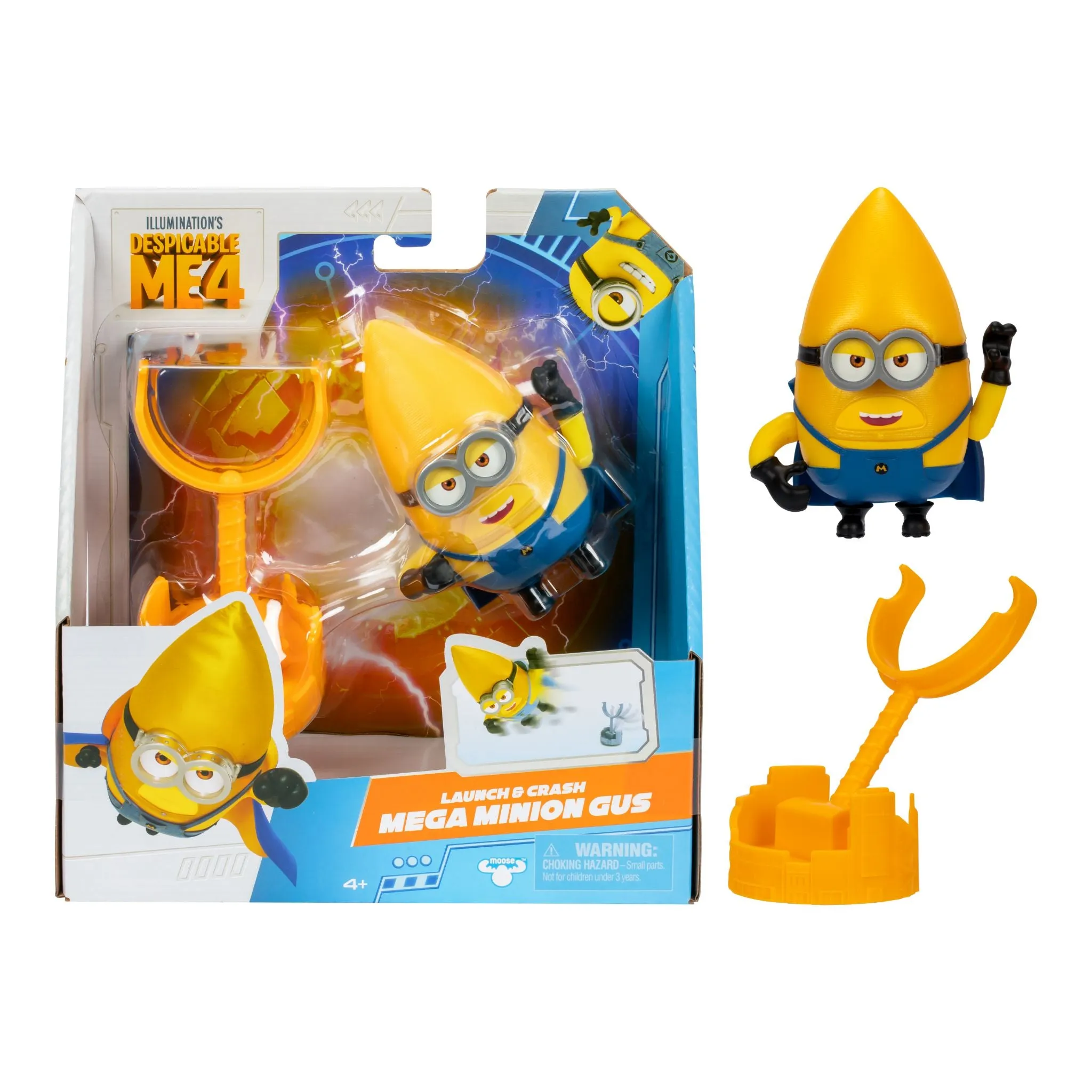 Despicable Me 4 Launch & Crash Mega Minion 4 Inch Figure - Gus