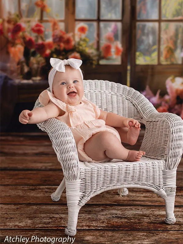 Enchanted Sunroom Garden Window Photography Backdrop