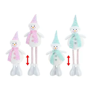 Extendable Snowman Pastel Asst (45-60cm)
