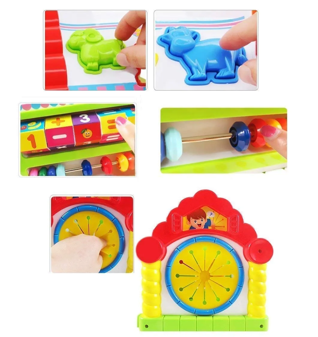 Galaxy Hi-Tech® Baby Toddler Activity Center Musical Activity Cube Play Learning Center Toy Interactive Educational Activity House Multi-Functions with Lights Sounds
