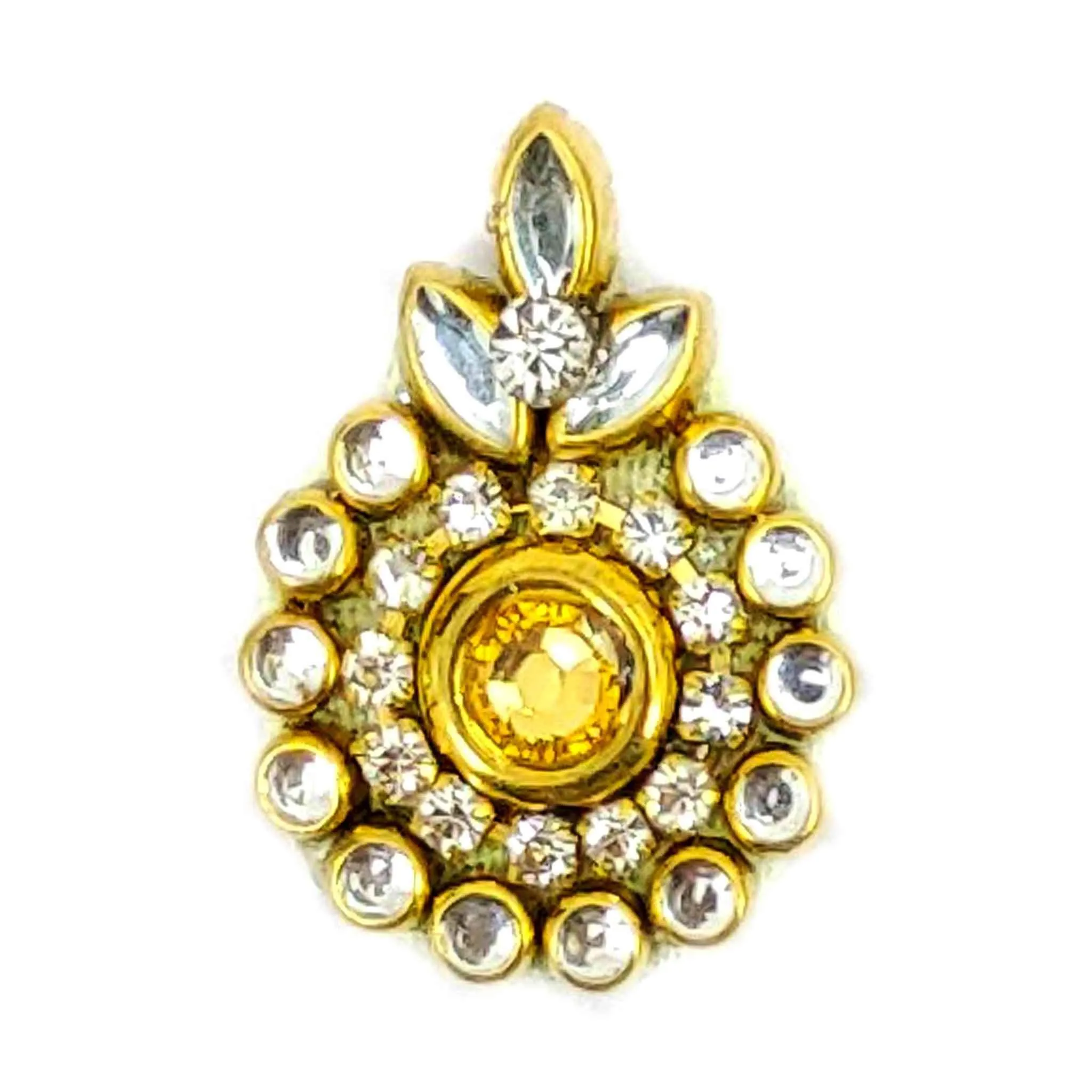 Rhinestones studded Tilak Buti for Craft, Trousseau Packing or Decoration - 11243